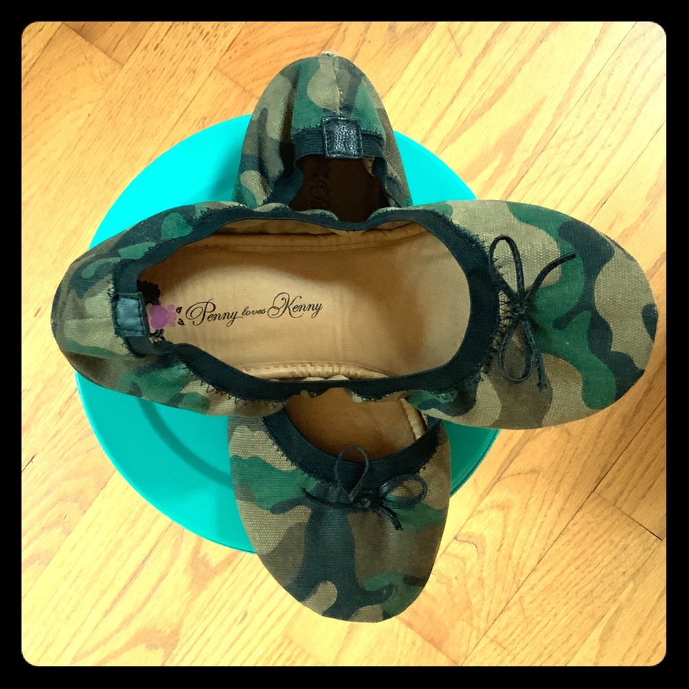 Camo Ballet Flats, Penny Loves Kenny, Canvas